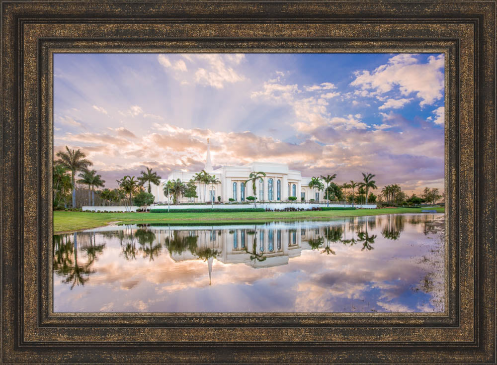 Fort Lauderdale Florida Temple - Rays of Light by Lance Bertola