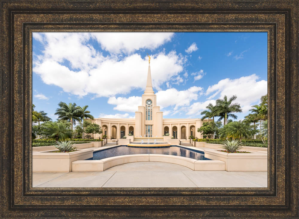 Fort Lauderdale Florida Temple - Reflection Pool by Lance Bertola