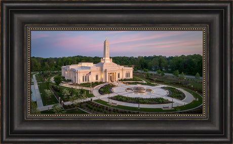 Indianapolis Temple - Sunrise Panorama by Lance Bertola