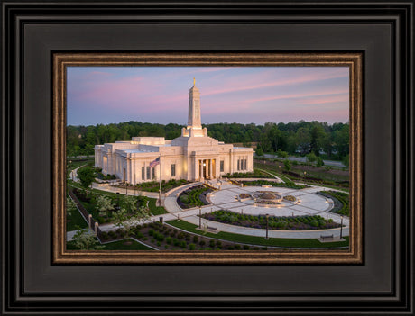 Indianapolis Temple - Sunrise Panorama by Lance Bertola