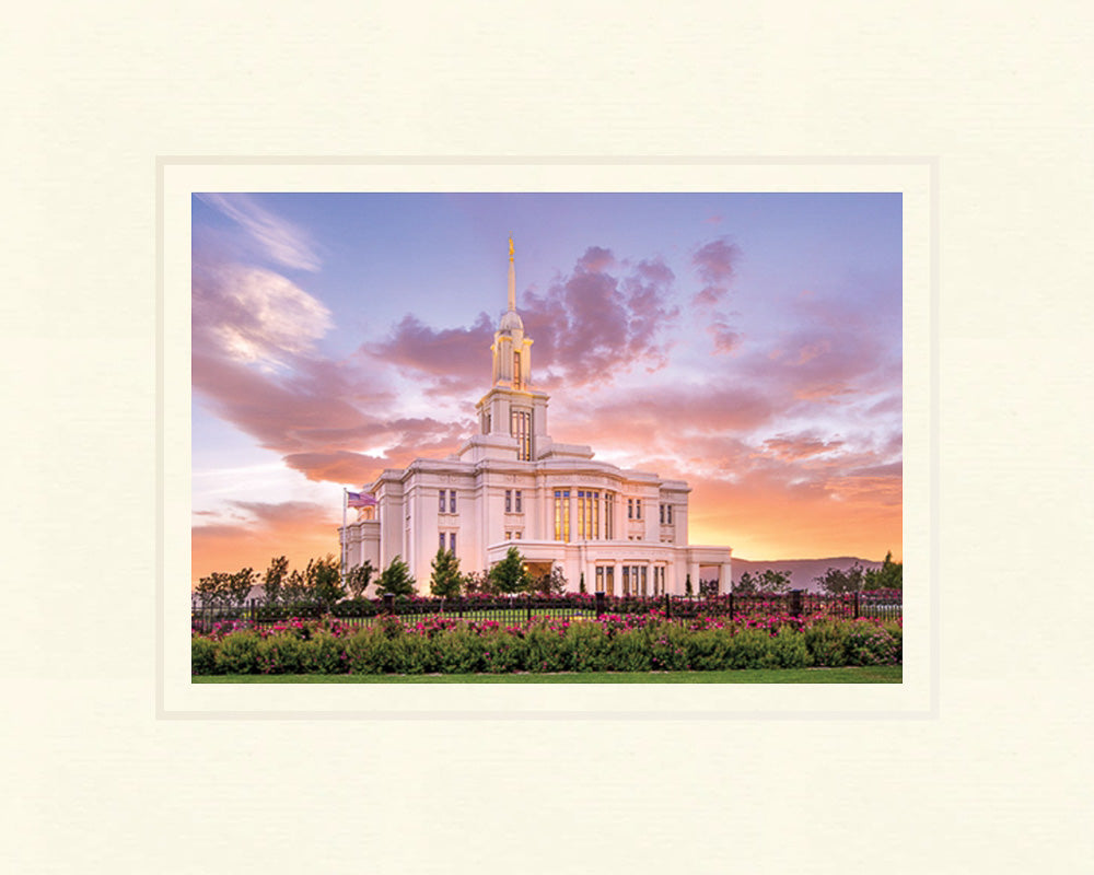 Payson Temple - Lasting Luster 5x7 print