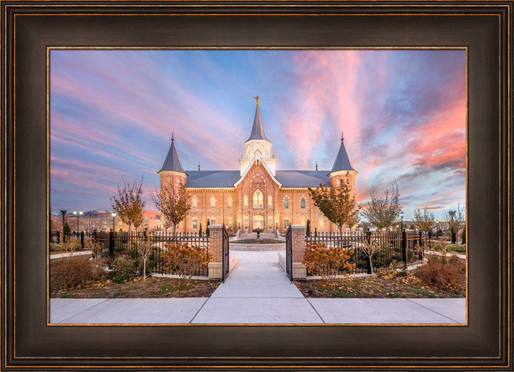 Provo City Center Temple - Sunset Gates by Lance Bertola