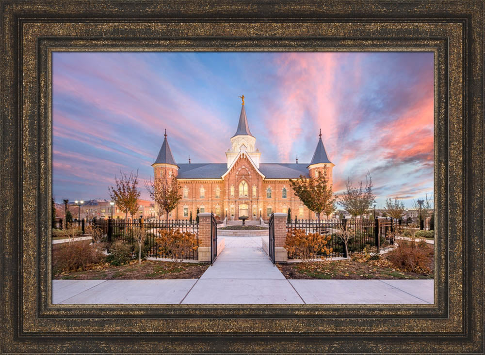 Provo City Center Temple - Sunset Gates by Lance Bertola