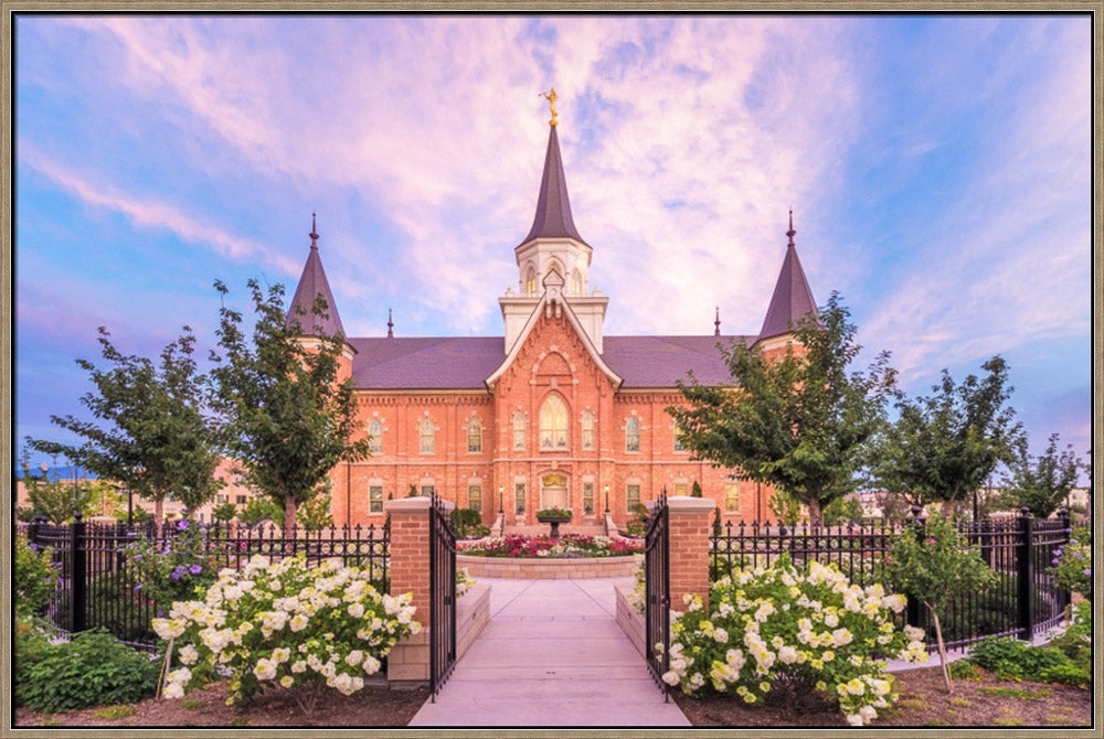 Provo City Center Temple - Garden Courtyard by Lance Bertola