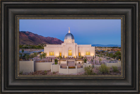 Tucson Arizona Temple - Blue Hour by Lance Bertola