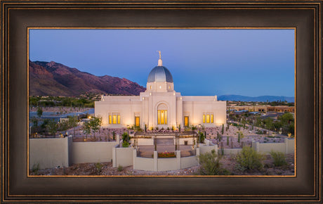 Tucson Arizona Temple - Blue Hour by Lance Bertola