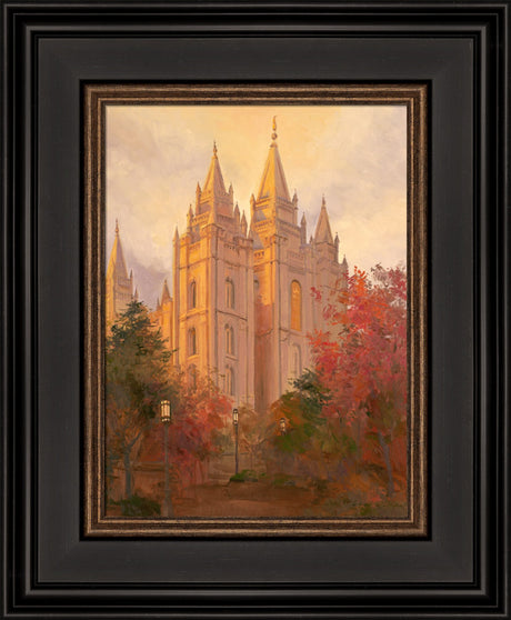 Salt Lake Temple - Golden Day by Linda Curley Christensen