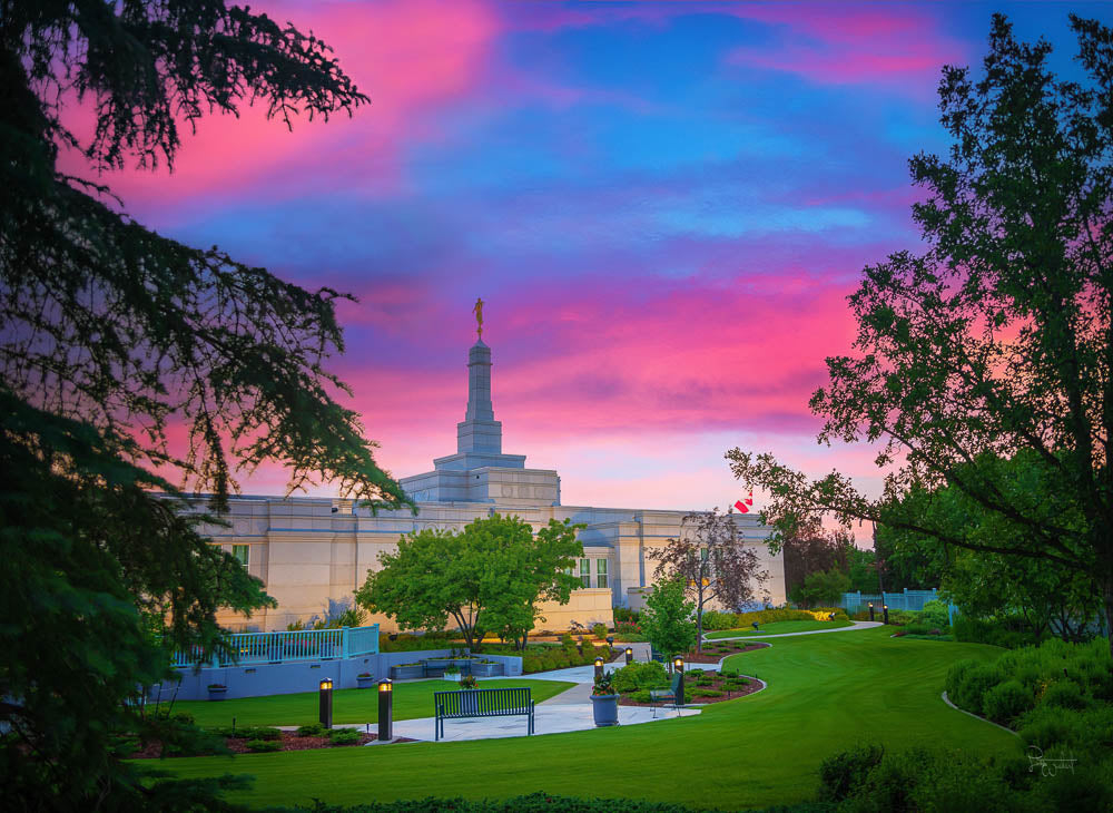 Regina Saskatchewan Temple- Summer Garden