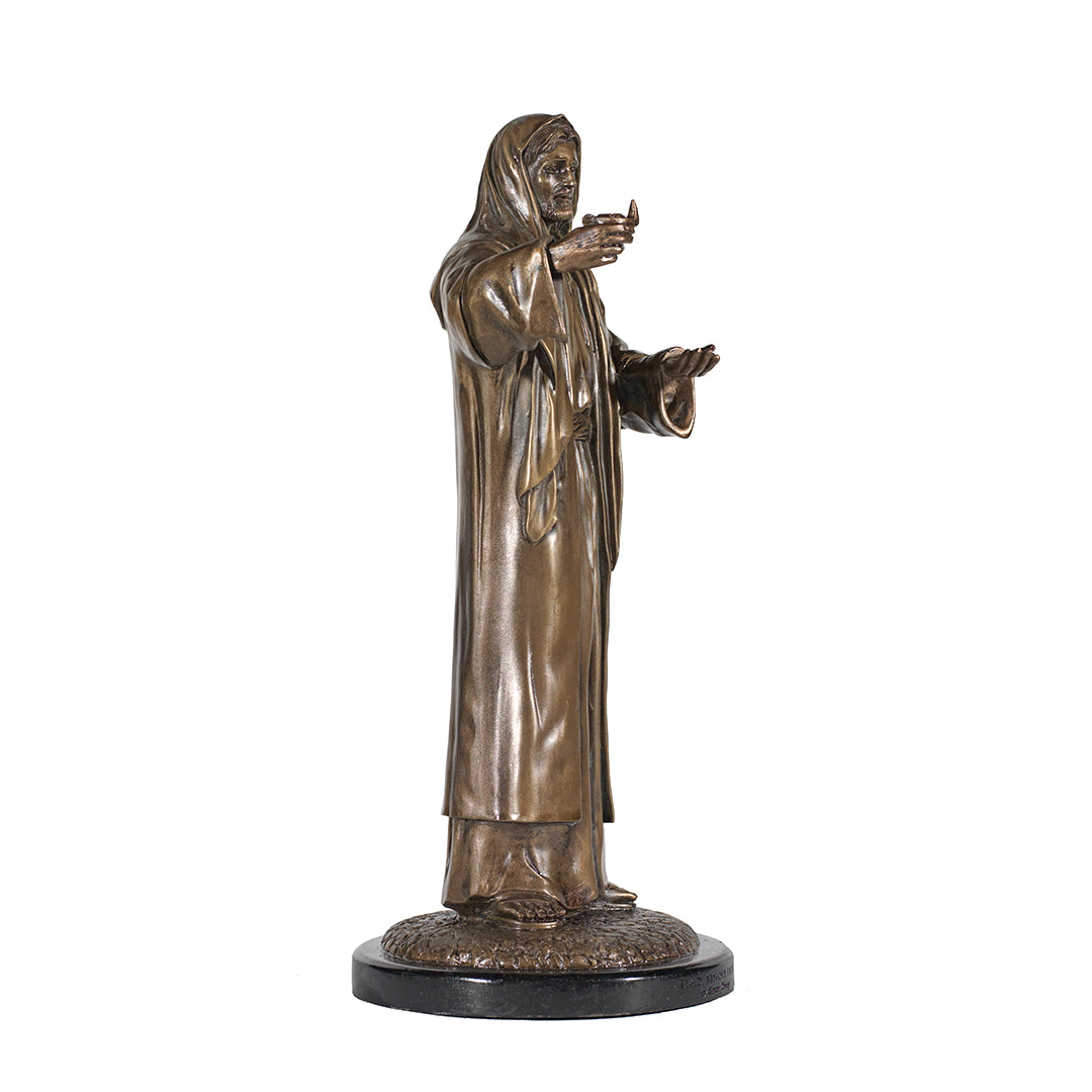 Lead, Kindly Light 12" Cold Cast Bronze Resin Statue
