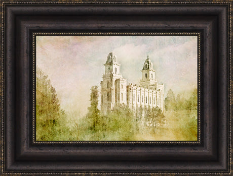 Manti Utah Temple - Serenity by Mandy Jane Williams