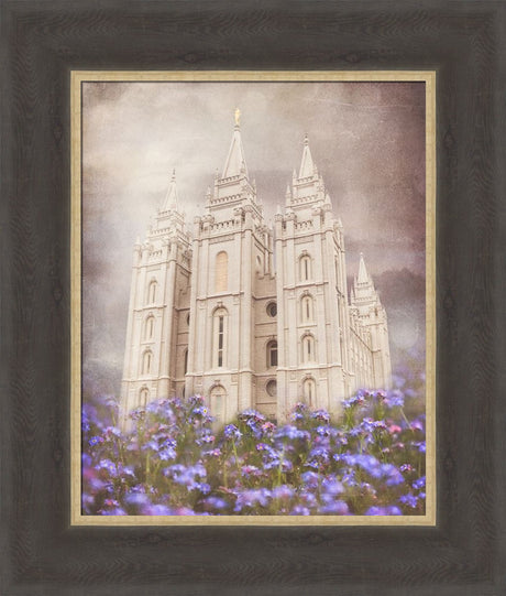 Salt Lake Temple - Forget Me Not by Mandy Jane Williams