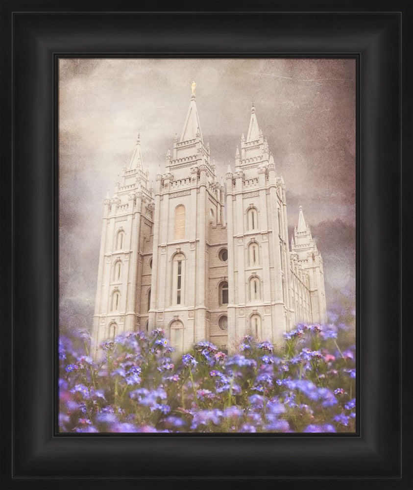 Salt Lake Temple - Forget Me Not by Mandy Jane Williams