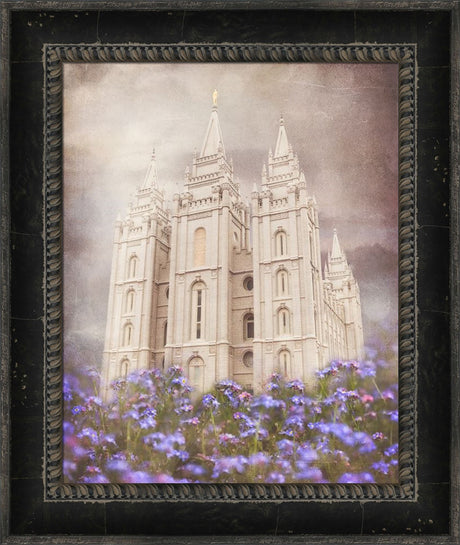 Salt Lake Temple - Forget Me Not by Mandy Jane Williams