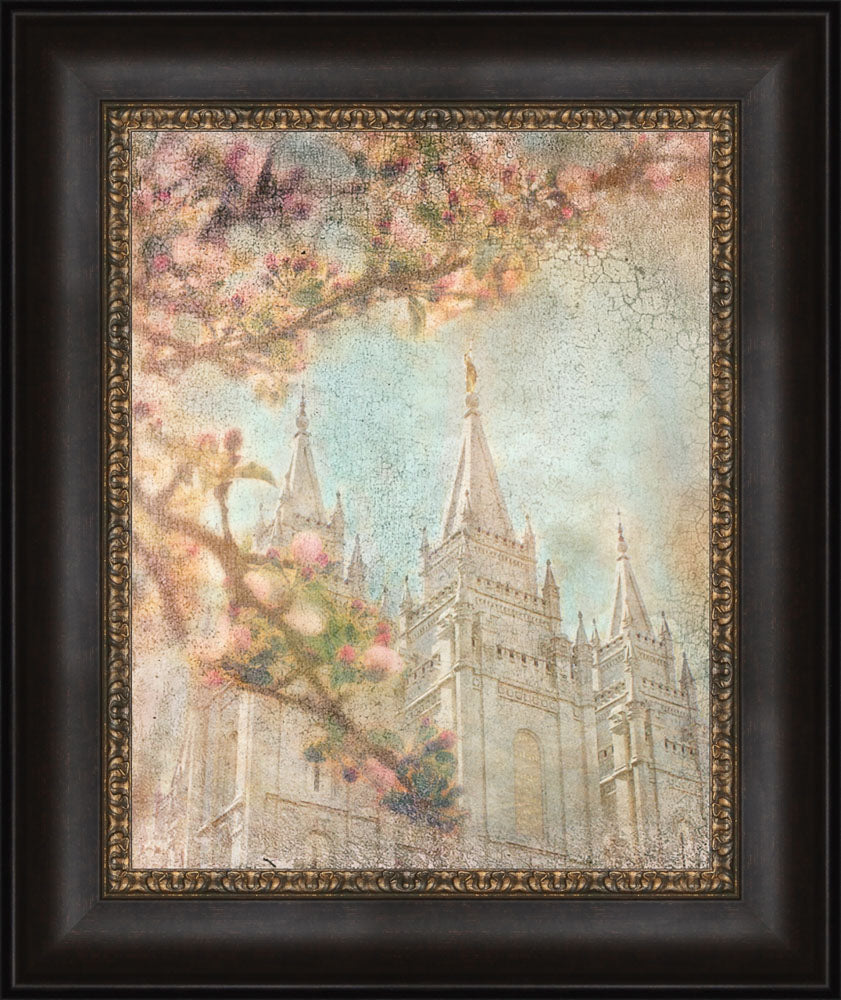 Salt Lake Temple - Spring by Mandy Jane Williams