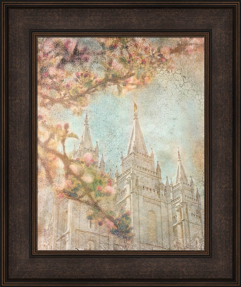 Salt Lake Temple - Spring by Mandy Jane Williams