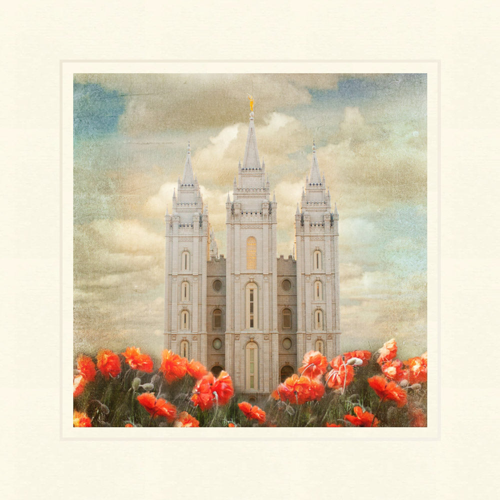 Salt Lake Temple - Joyful Day by Mandy Jane Williams