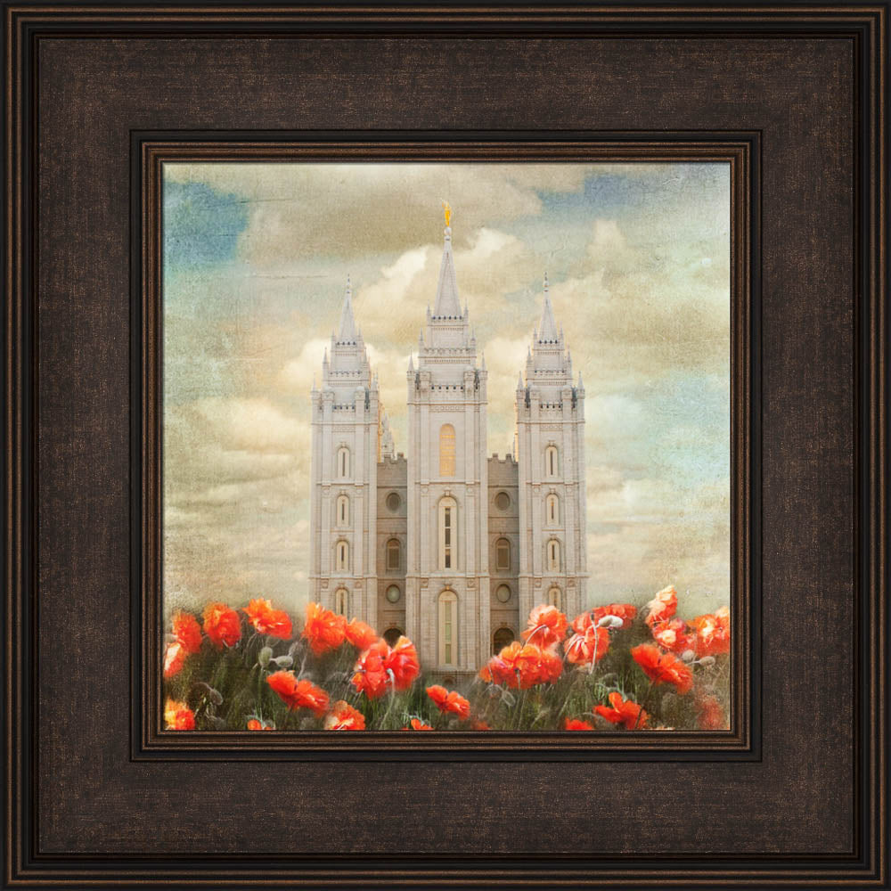Salt Lake Temple - Joyful Day by Mandy Jane Williams