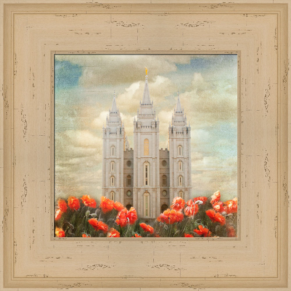 Salt Lake Temple - Joyful Day by Mandy Jane Williams