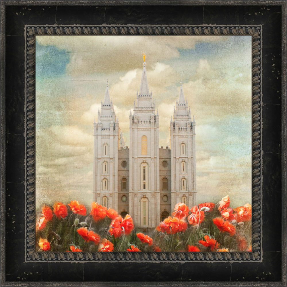 Salt Lake Temple - Joyful Day by Mandy Jane Williams