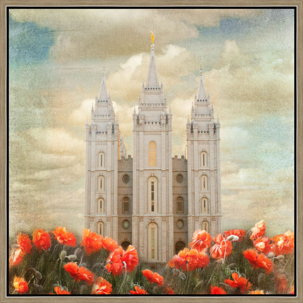 Salt Lake Temple - Joyful Day by Mandy Jane Williams