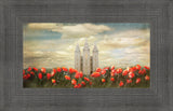 Salt Lake Temple - Joyful Day Panorama by Mandy Jane Williams