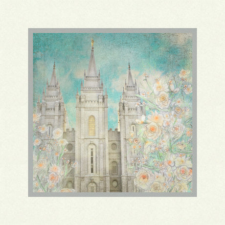 Salt Lake Temple - Enlightened by Mandy Jane Williams