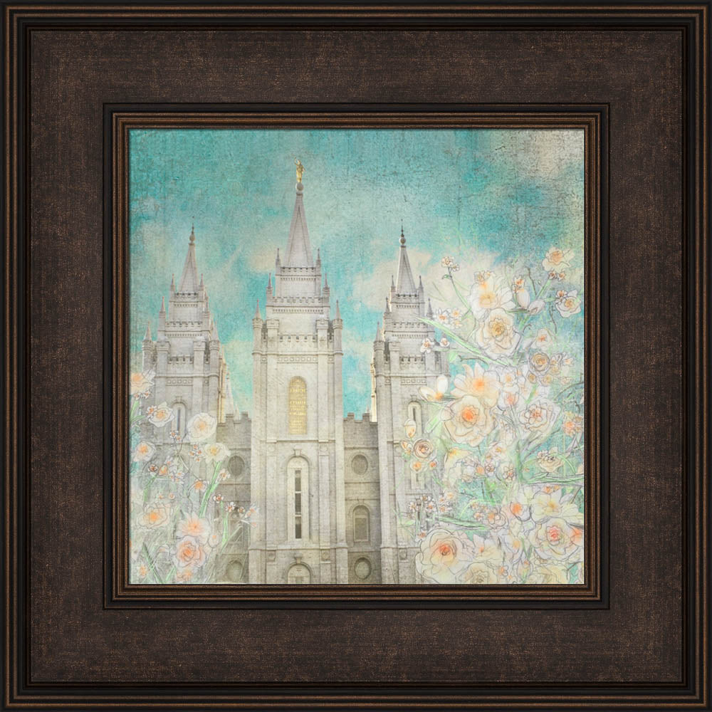 Salt Lake Temple - Enlightened by Mandy Jane Williams