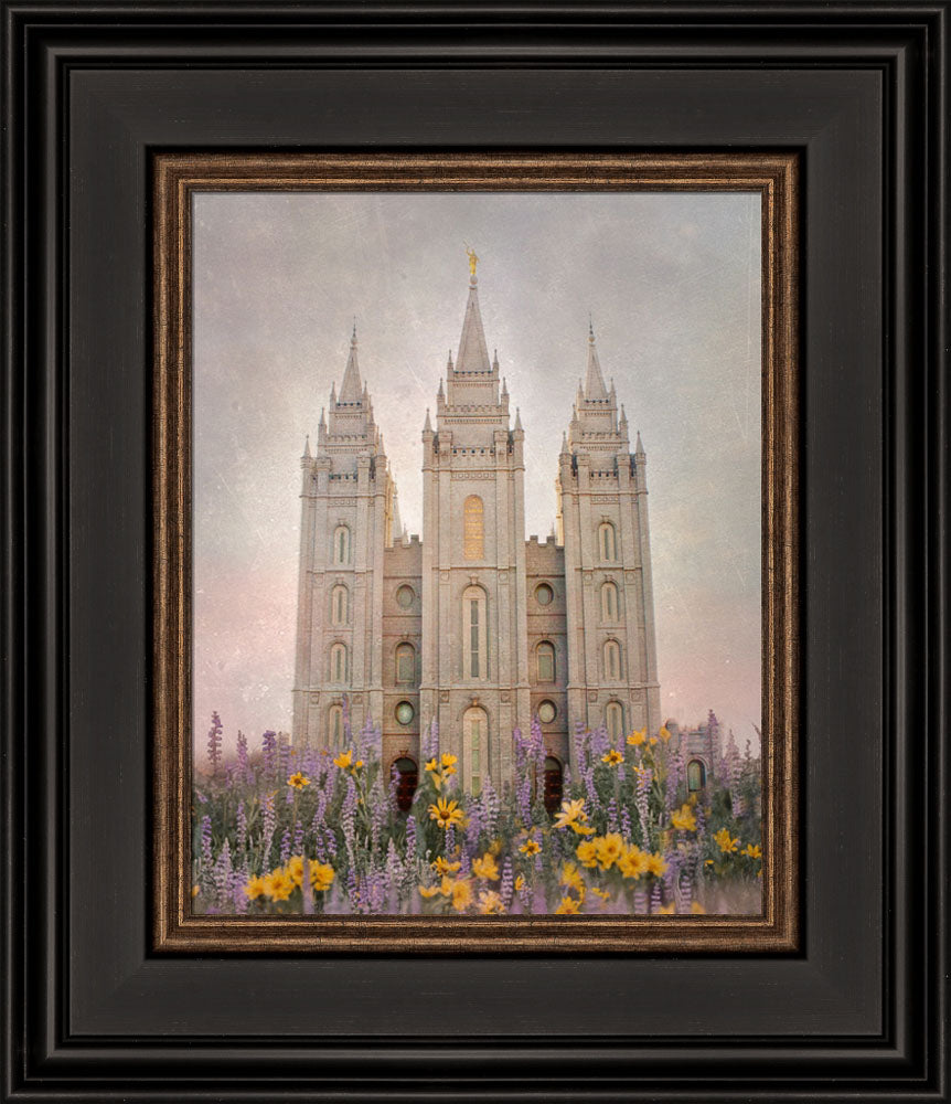 Salt Lake Temple - How Beautiful Upon the Mountains by Mandy Jane Williams