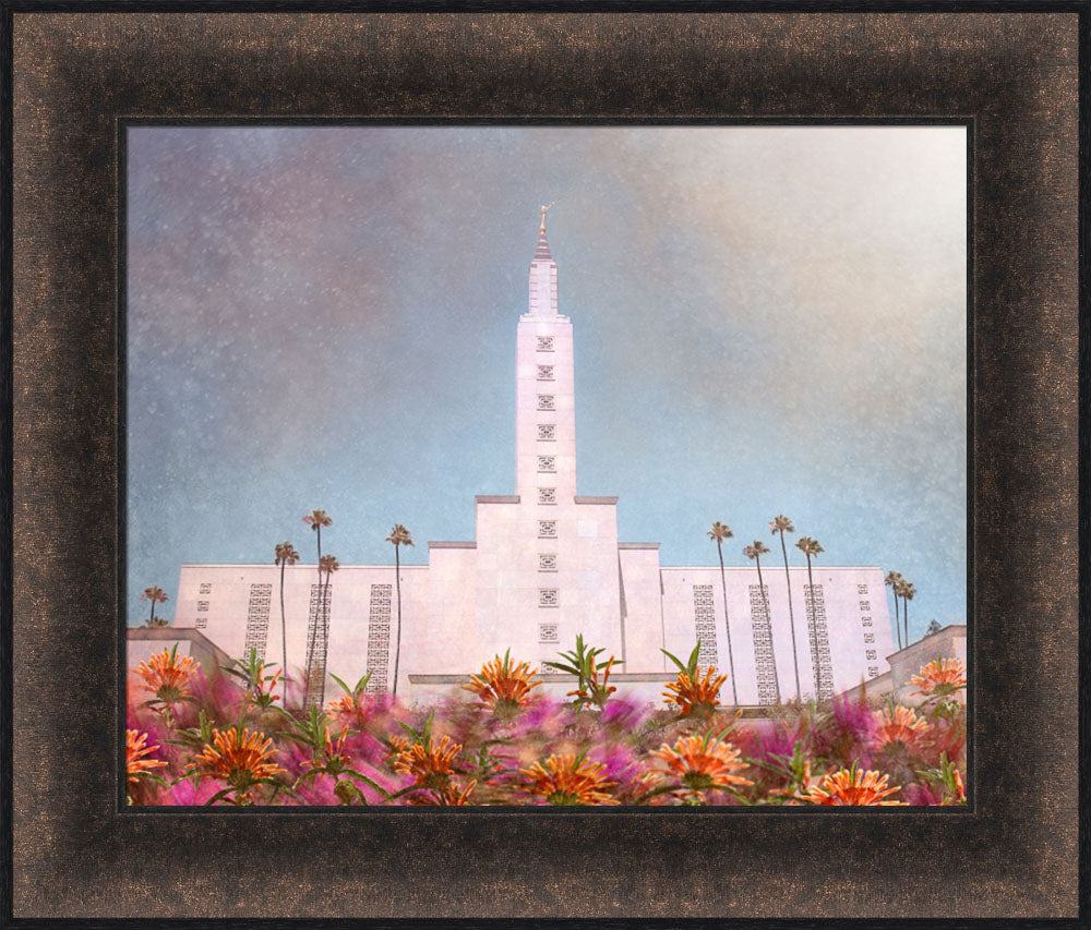 Los Angeles California Temple - Bright and Beautiful by Mandy Jane Williams