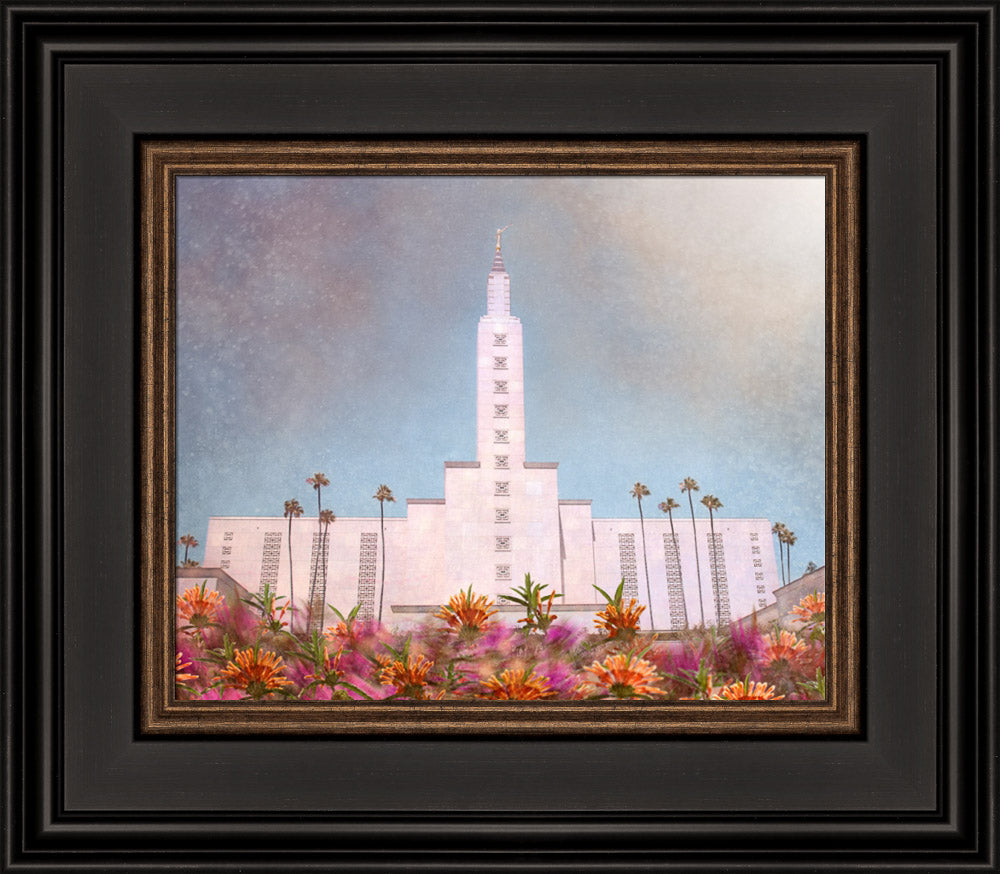 Los Angeles California Temple - Bright and Beautiful by Mandy Jane Williams