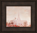 Bountiful Utah Temple - Winter Solace by Mandy Jane Williams