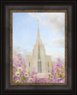 Rexburg Temple - Purple Lavendar by Mandy Jane Williams