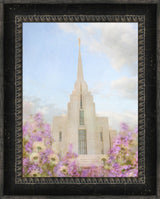 Rexburg Temple - Purple Lavendar by Mandy Jane Williams