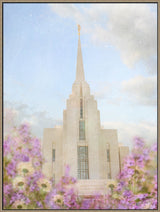 Rexburg Temple - Purple Lavendar by Mandy Jane Williams