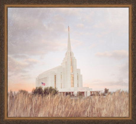 Rexburg Temple - Fruitful Field by Mandy Jane Williams