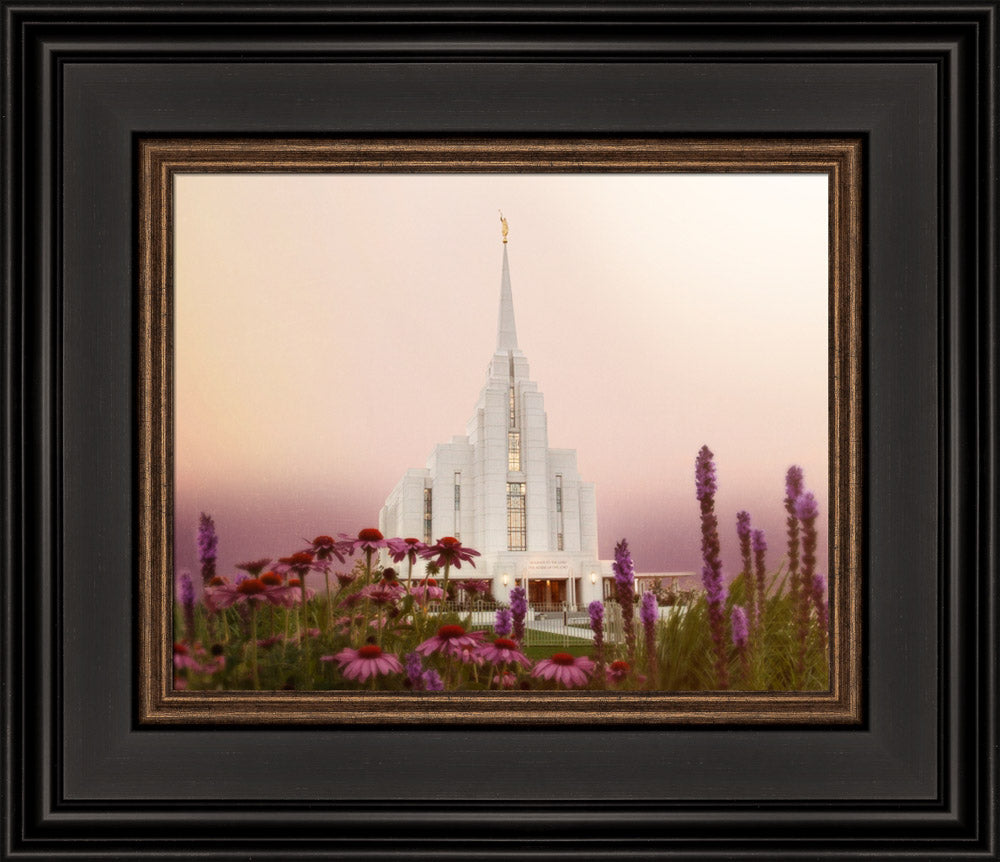 Rexburg Temple - Silk and Purple by Mandy Jane Williams