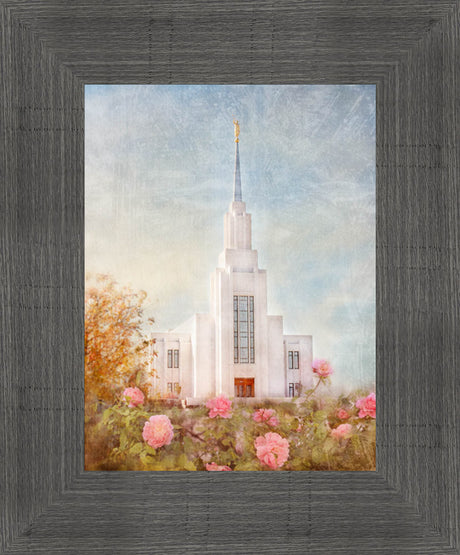 Twin Falls Temple - Autumn Blessings by Mandy Jane Williams