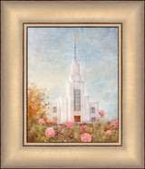 Twin Falls Temple - Autumn Blessings by Mandy Jane Williams