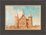 Provo City Center Temple - Blue Antique by Mandy Jane Williams