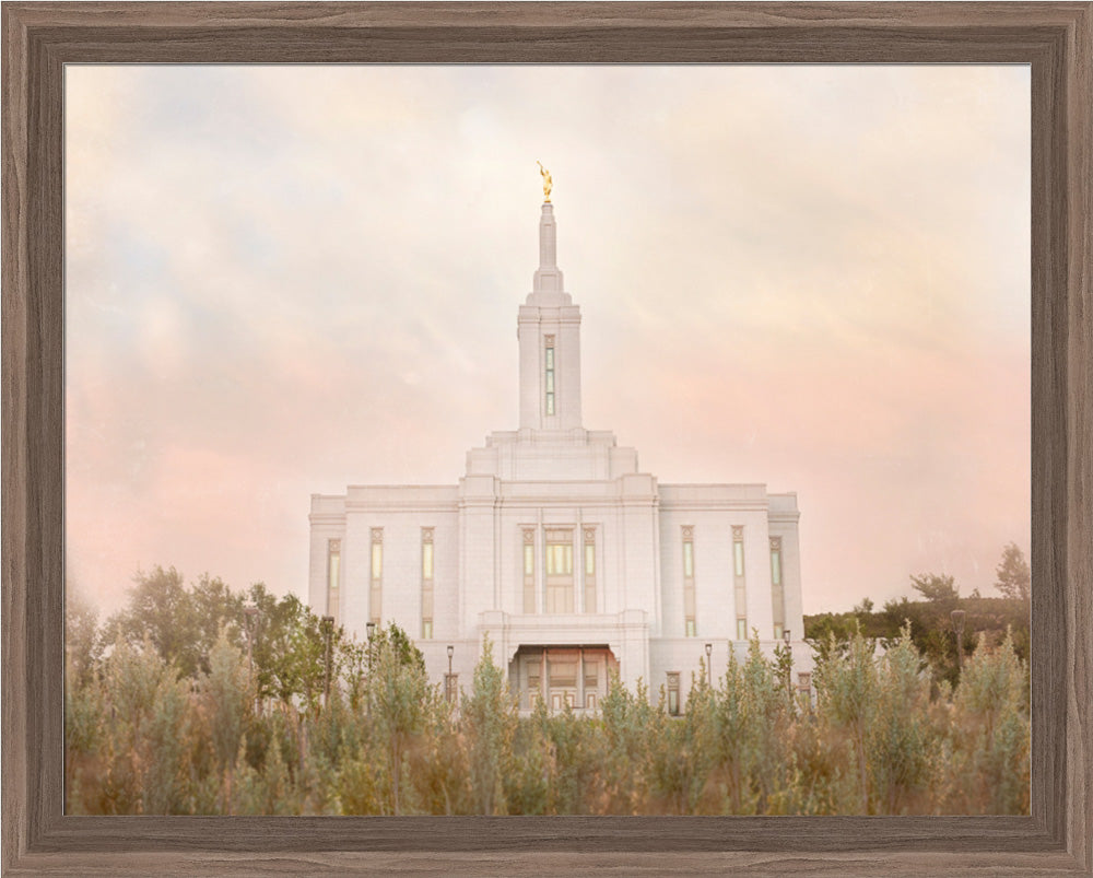 Pocatello Temple - Idaho Sagebrush by Mandy Jane Williams