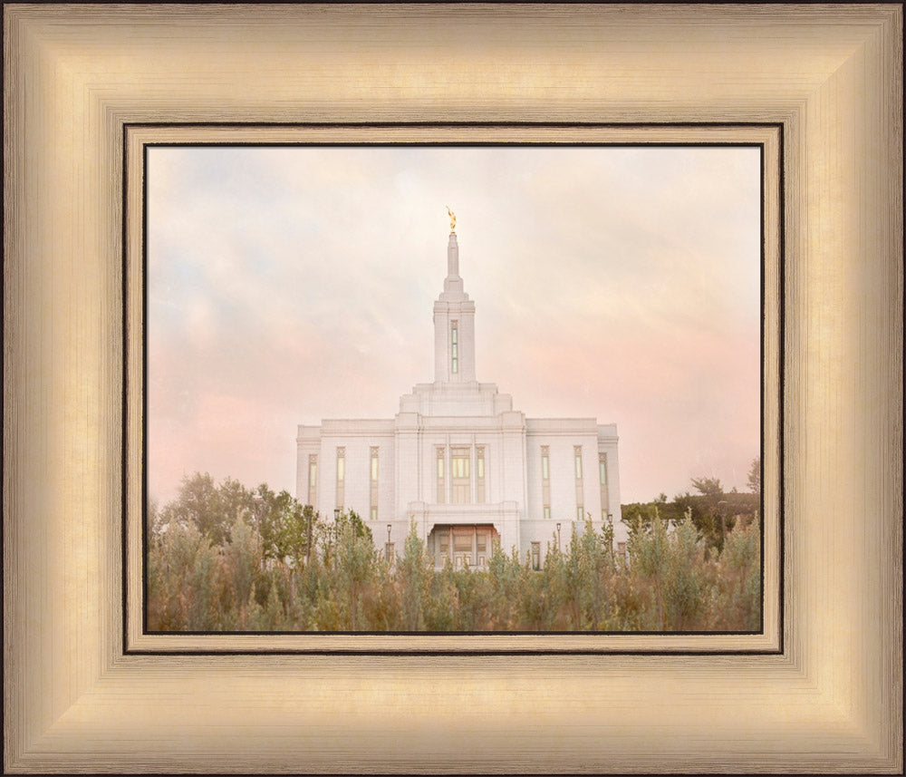 Pocatello Temple - Idaho Sagebrush by Mandy Jane Williams