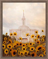 Pocatello Temple - Wild Sunflowers by Mandy Jane Williams