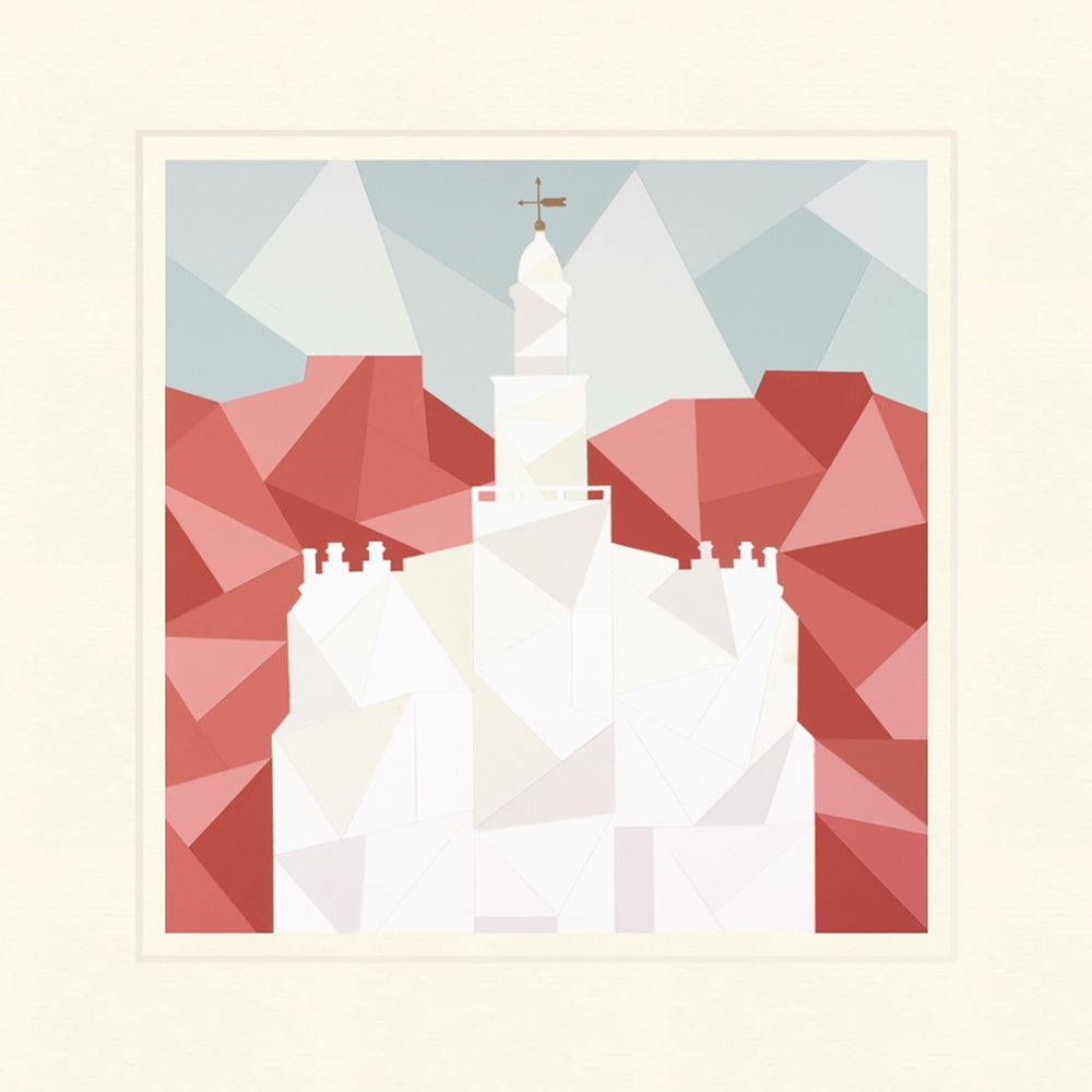 St. George Utah Temple - Geometric  by Madison Wardle