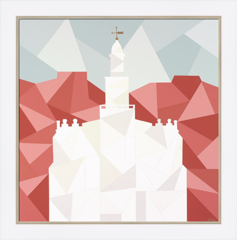 St. George Utah Temple - Geometric  by Madison Wardle