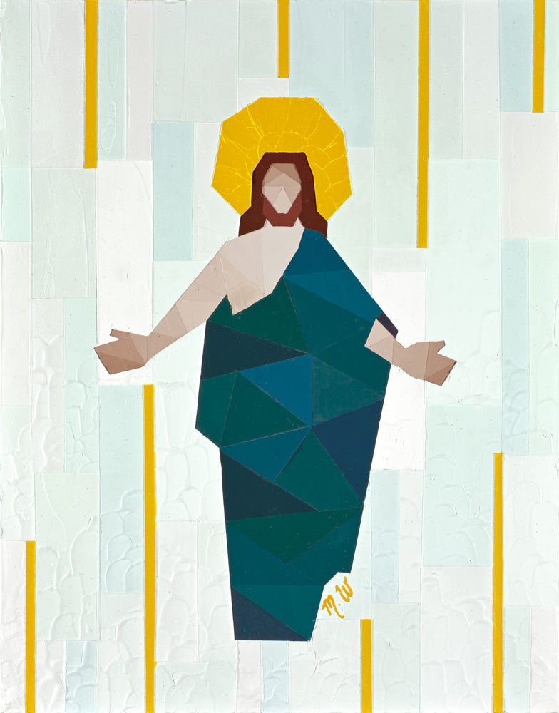 Christ in Blue Robe by Madison Wardle