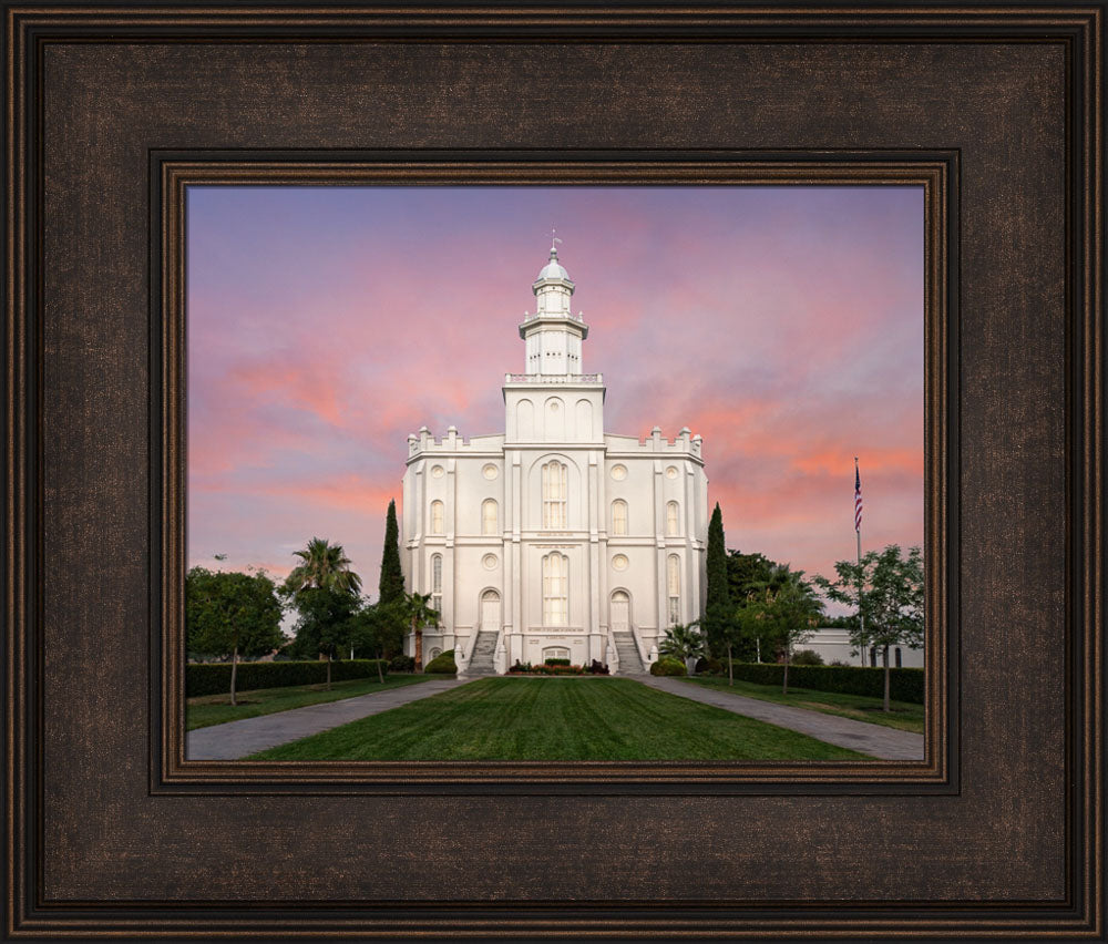 St George Temple - Eventide by Robert A Boyd