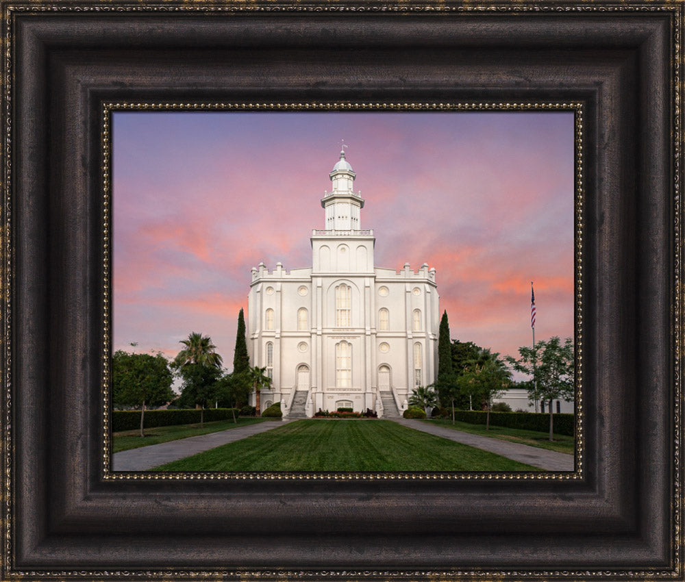 St George Temple - Eventide by Robert A Boyd