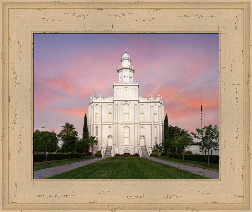 St George Temple - Eventide by Robert A Boyd