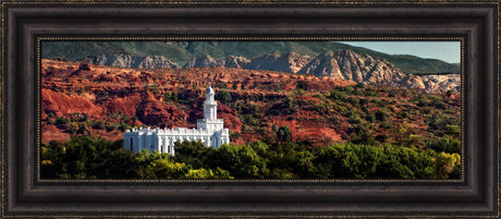 St George Temple - Red Rock by Robert A Boyd