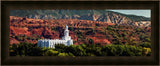 St George Temple - Red Rock by Robert A Boyd